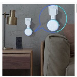 Wall mount holder for Amazon echo dot 3rd generation with cord holder new white